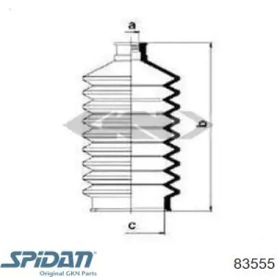Купить 4289458 Fiat/Alfa/Lancia Пыльник рулевого механизма (рейки) левый