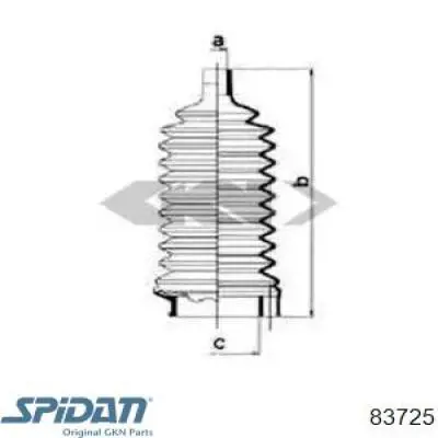  Пыльник рулевого механизма (рейки) правый Ford Granada 