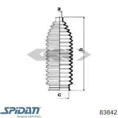 Купить 83842 GKN-Spidan Чехол рулевого механизма