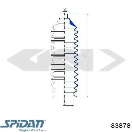 Пыльник рулевой рейки D1836PZ RBI