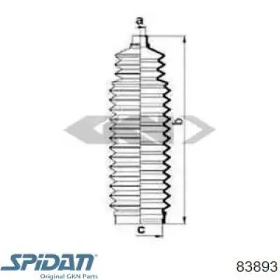 Пыльник рулевой тяги на Opel Sintra  