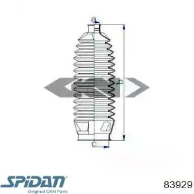 Пыльник рулевой рейки 83929 GKN-Spidan