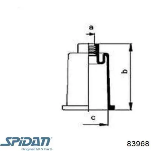 Пыльник рулевого механизма (рейки) правый GKN-Spidan 83968 цена, от 2.06 USD