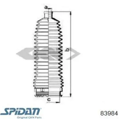 83984 GKN-Spidan рулевой наконечник