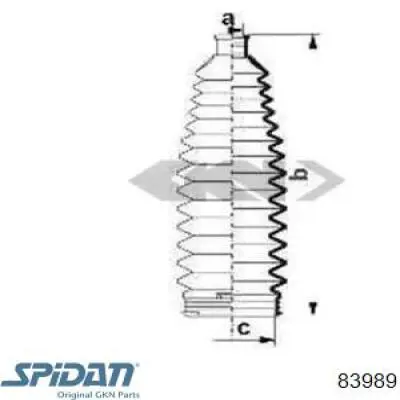 Пыльник рейки Toyota 4553509010