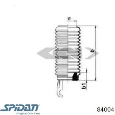 Пыльник рулевого механизма (рейки) правый 84004 GKN-Spidan