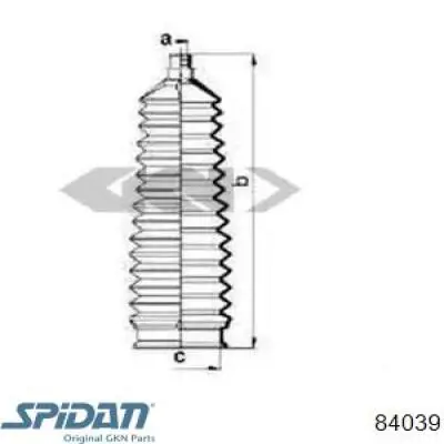 Пыльник рулевой рейки 84039 GKN-Spidan