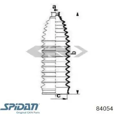 Пыльник рулевой рейки 84054 GKN-Spidan