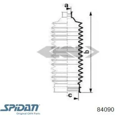 Пыльник рулевой рейки 84090 GKN-Spidan