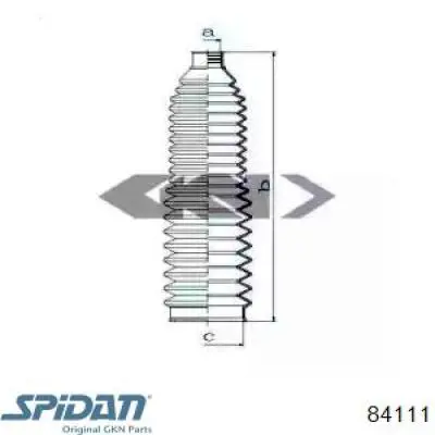 Пыльник рулевой рейки 84111 GKN-Spidan