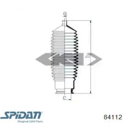 Пыльник рулевого механизма (рейки) правый 84112 GKN-Spidan