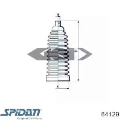 Пыльник рулевой рейки 84129 GKN-Spidan