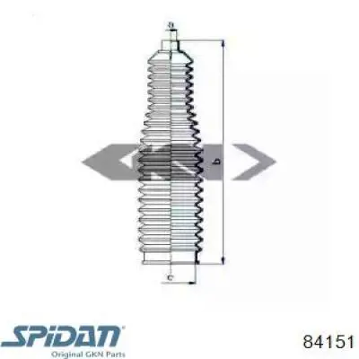 84151 GKN-Spidan Пыльник рулевой тяги
