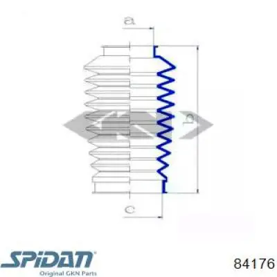 Пыльник рулевой рейки 84176 GKN-Spidan