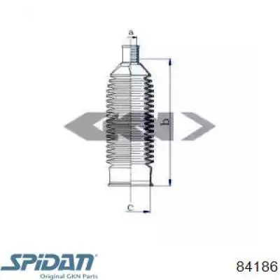 99734719100 Porsche bota de proteção do mecanismo de direção (de cremalheira)