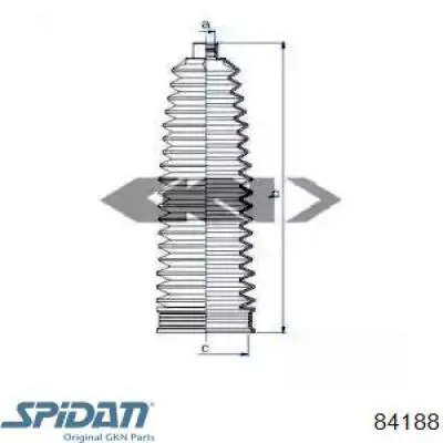 Пыльник рулевой рейки 84188 GKN-Spidan