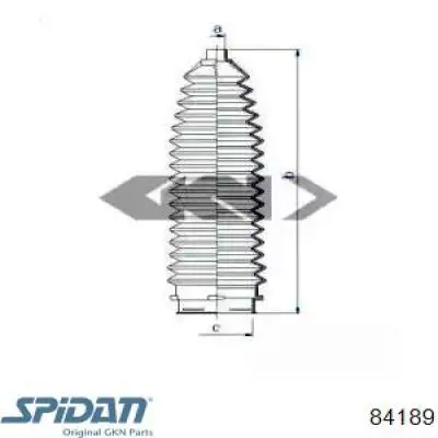 Пыльник рулевой рейки 84189 GKN-Spidan