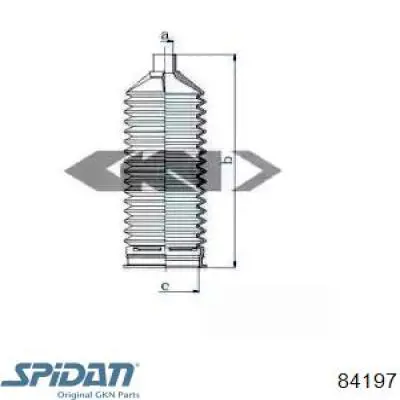 Пыльник рулевой рейки 84197 GKN-Spidan