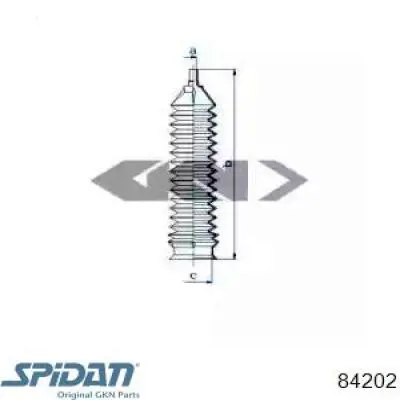 Пыльник рулевой рейки 84202 GKN-Spidan