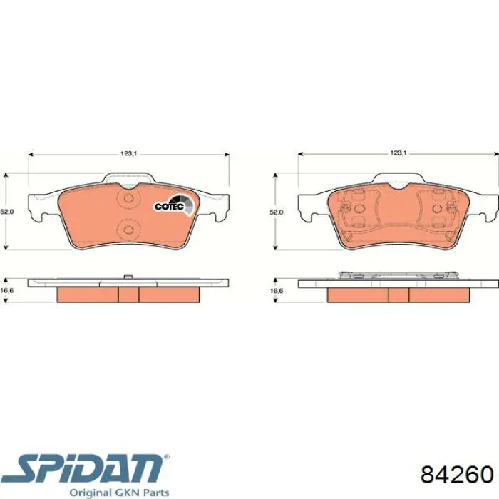 Пыльник тяги GKN-Spidan 84260 цена, от 9.84 USD