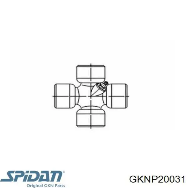 GKNP20031 GKN-Spidan вал карданный задний, в сборе