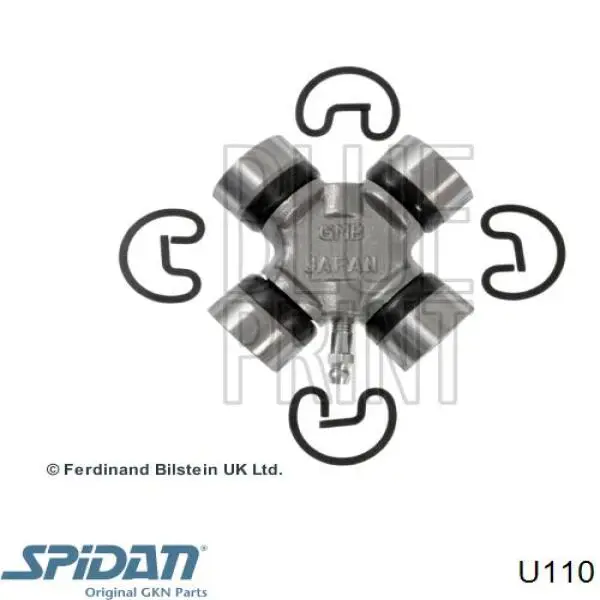 Крестовина заднего карданного вала  GKN-Spidan U110 цена, от 12.68 USD
