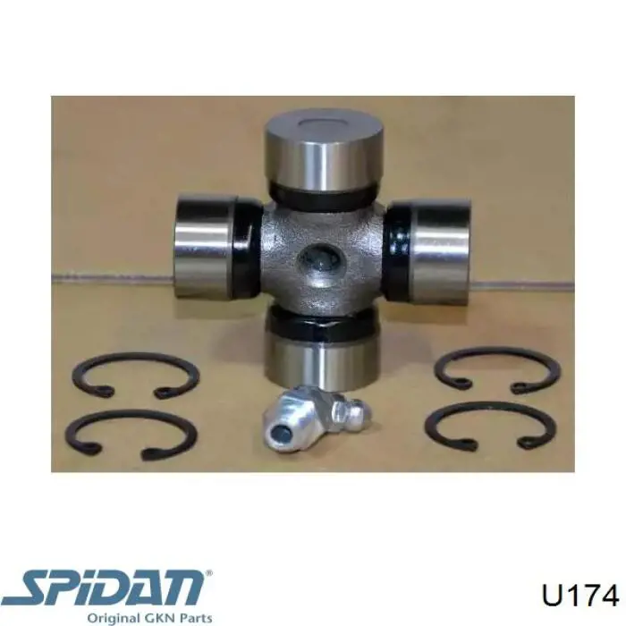 Крестовина заднего карданного вала  GKN-Spidan U174 цена, от 10.57 USD