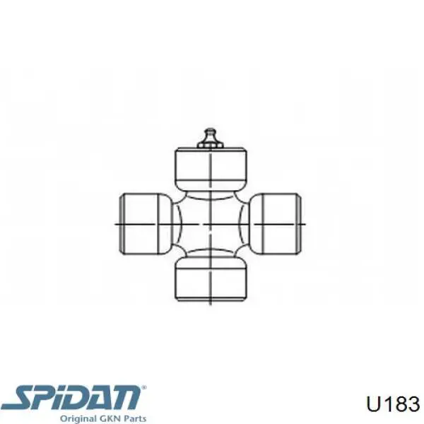 Крестовина заднего карданного вала  GKN-Spidan U183 цена, от 15.36 USD
