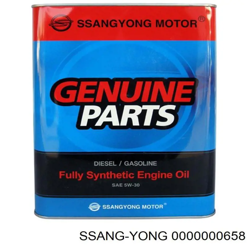 Моторное масло Ssang Yong Diesel/Gasoline 5W-30 Синтетическое 4л (0000000658)