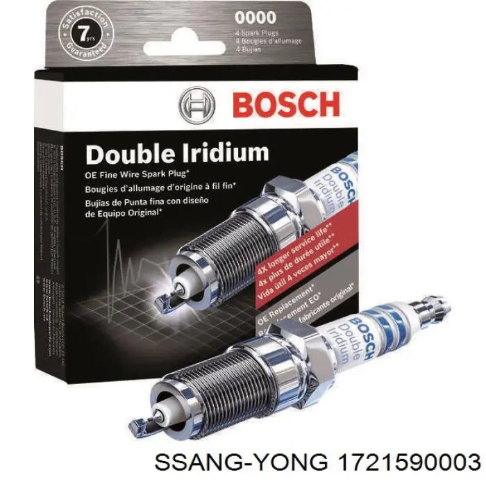 Свечи зажигания 1721590003 Ssang Yong