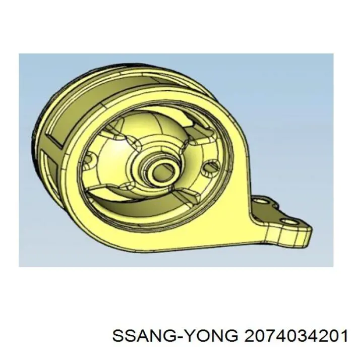 2074034201 Ssang Yong подушка (опора двигателя задняя)