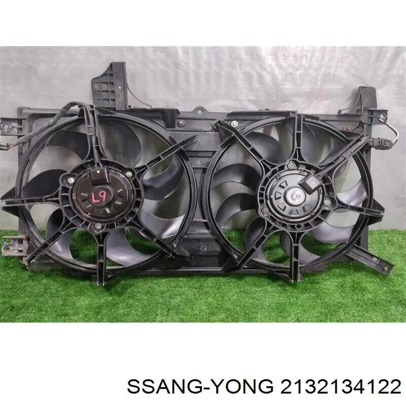 2132134122 Ssang Yong difusor do radiador de esfriamento, montado com motor e roda de aletas