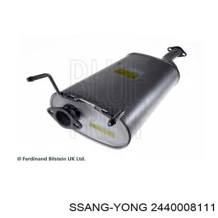 2440008111 Ssang Yong Глушитель центральный