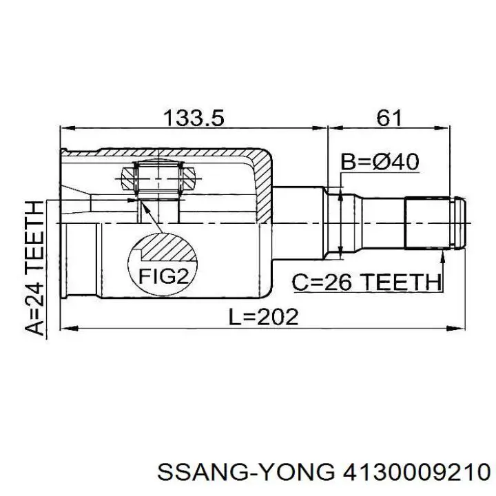  4130009210 Ssang Yong