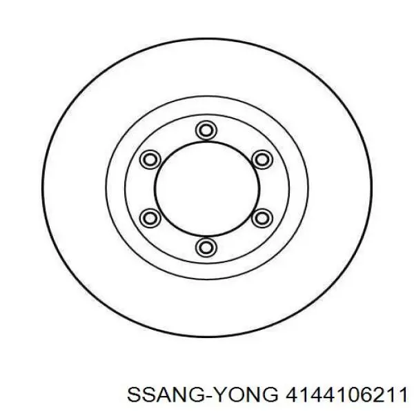 Передние тормозные диски 4144106211 Ssang Yong
