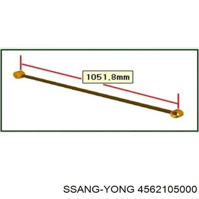 Сайлентблок тяги поперечной, задней подвески Ssang Yong 4562105000 цена, от 6.21 USD