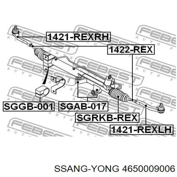 465000900D Hyundai/Kia рулевая рейка