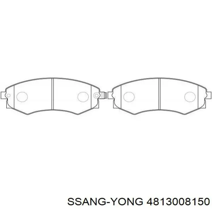Передние тормозные колодки 4813008150 Ssang Yong