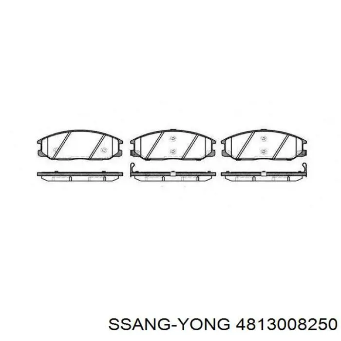 Передние тормозные колодки 4813008250 Ssang Yong