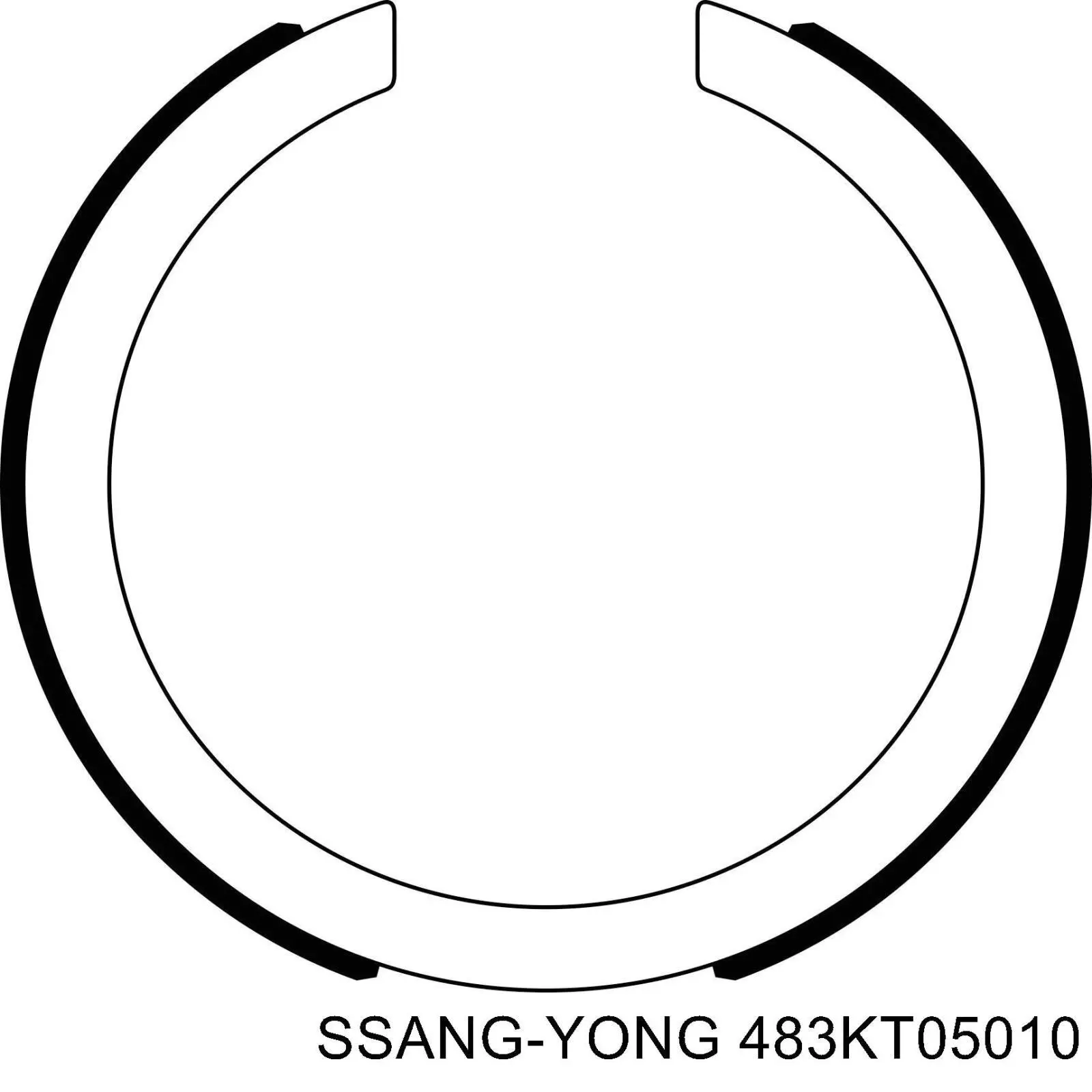 Тормозные колодки стояночного тормоза Ssang Yong 483KT05010 цена, от 114.32 USD