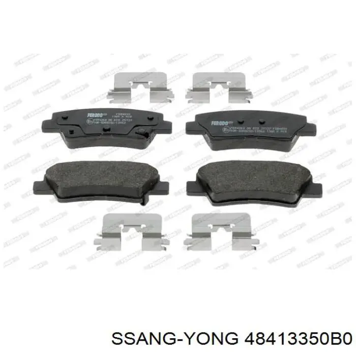 Pastillas de freno traseras 48413350B0 Ssang Yong