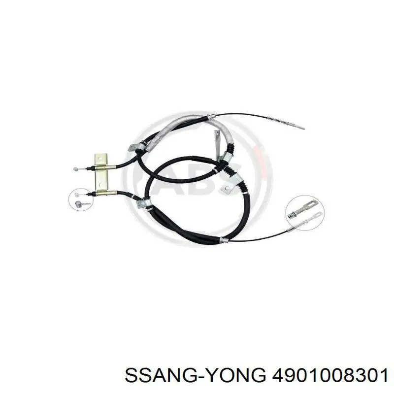 Задний трос ручника Ssang Yong 4901008301 цена, от 33.98 USD
