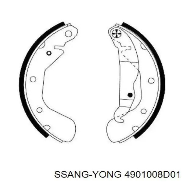 Трос ручного тормоза задний Ssang Yong 4901008D01 цена, от 32.51 USD
