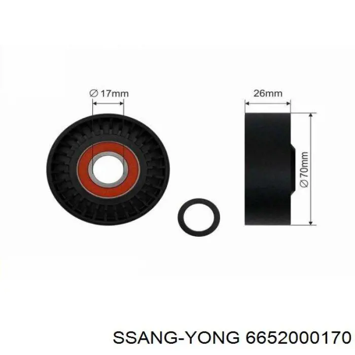 Купить 6652000170 Ssang Yong Натяжитель приводного ремня