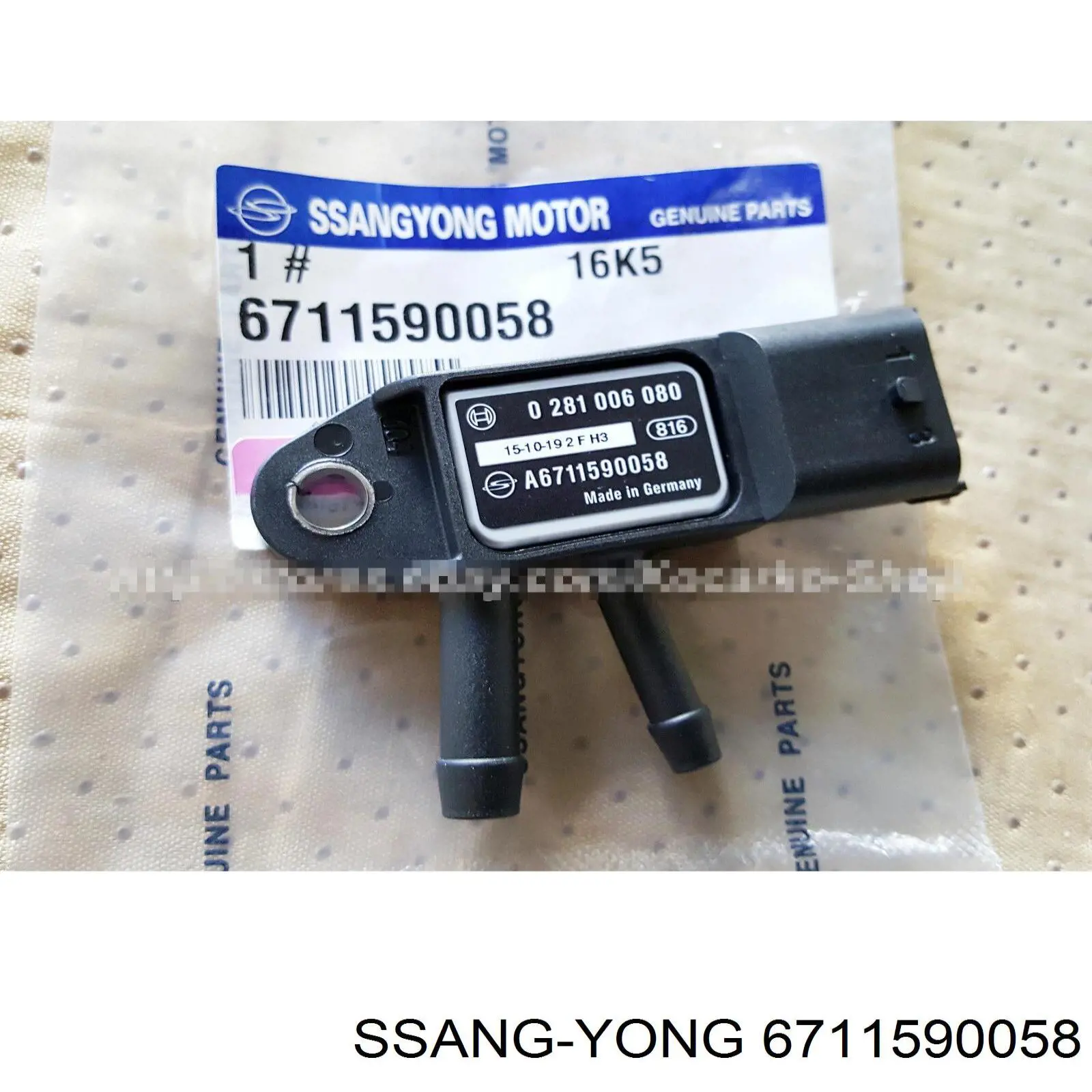 6711590058 Ssang Yong датчик давления выхлопных газов