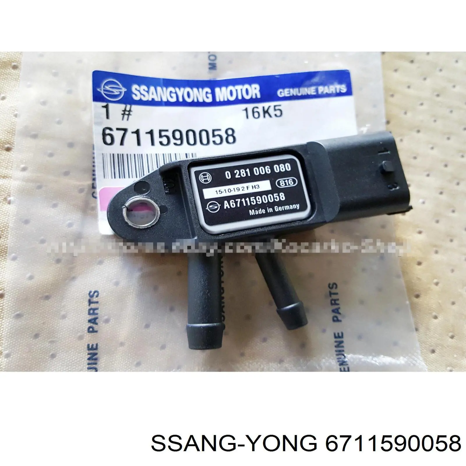 6711590058 Ssang Yong sensor de pressão dos gases de escape