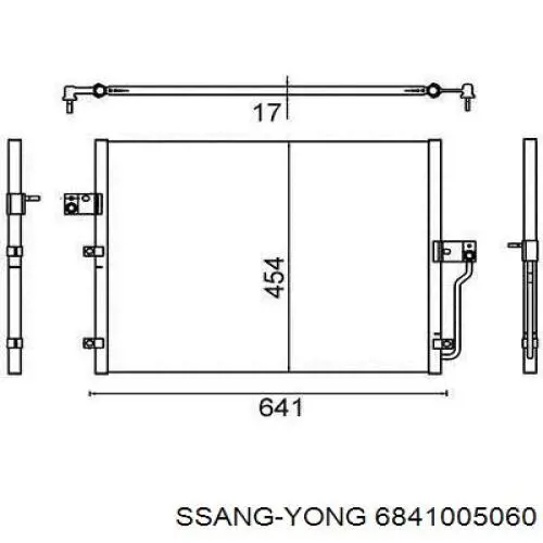 6841005060 Ssang Yong Конденсатор