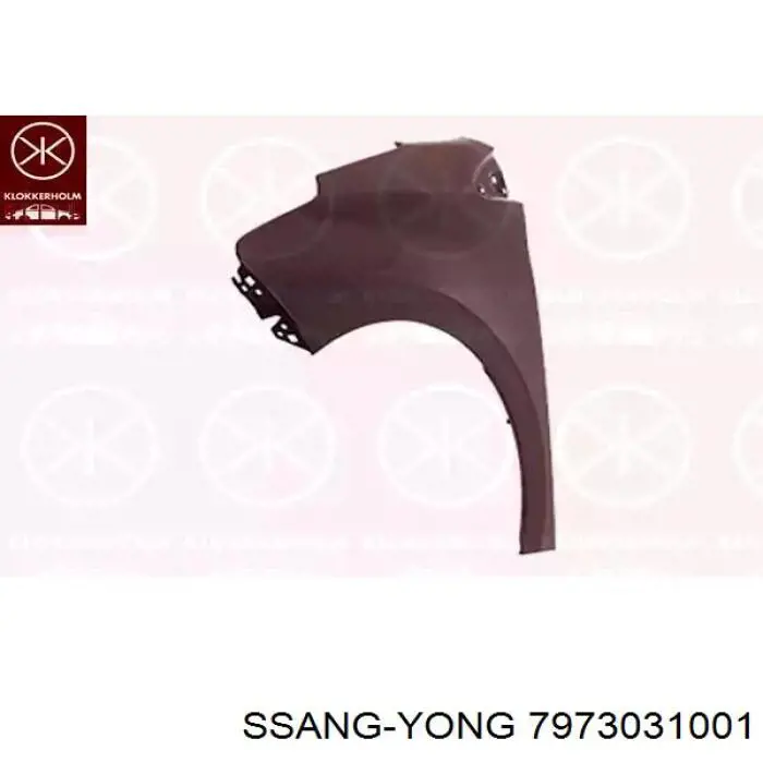 Подкрылок крыла заднего левый передний Ssang Yong 7973031000 цена, от 10.08 USD
