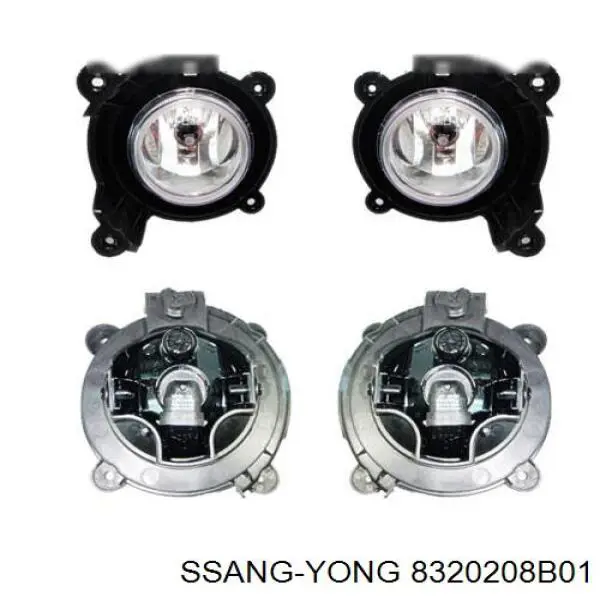 Фара противотуманная, правая Ssang Yong 8320208B01 цена, от 80.13 USD