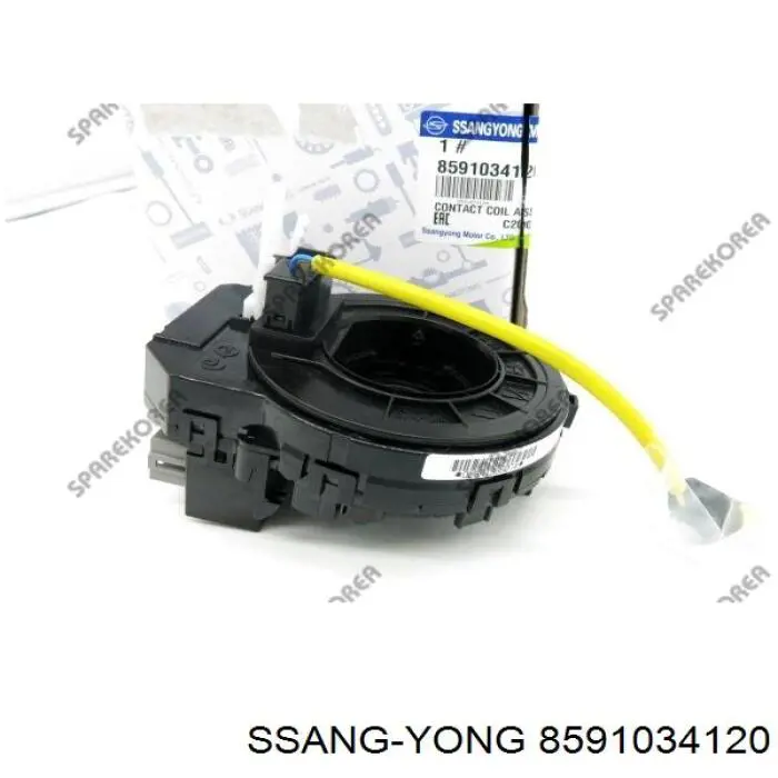 8591034120 Ssang Yong кольцо airbag контактное, шлейф руля